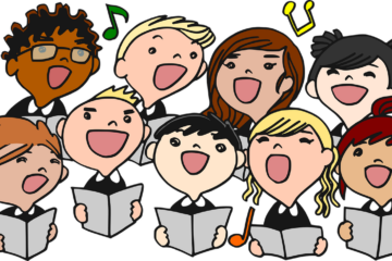 choral, singing, children